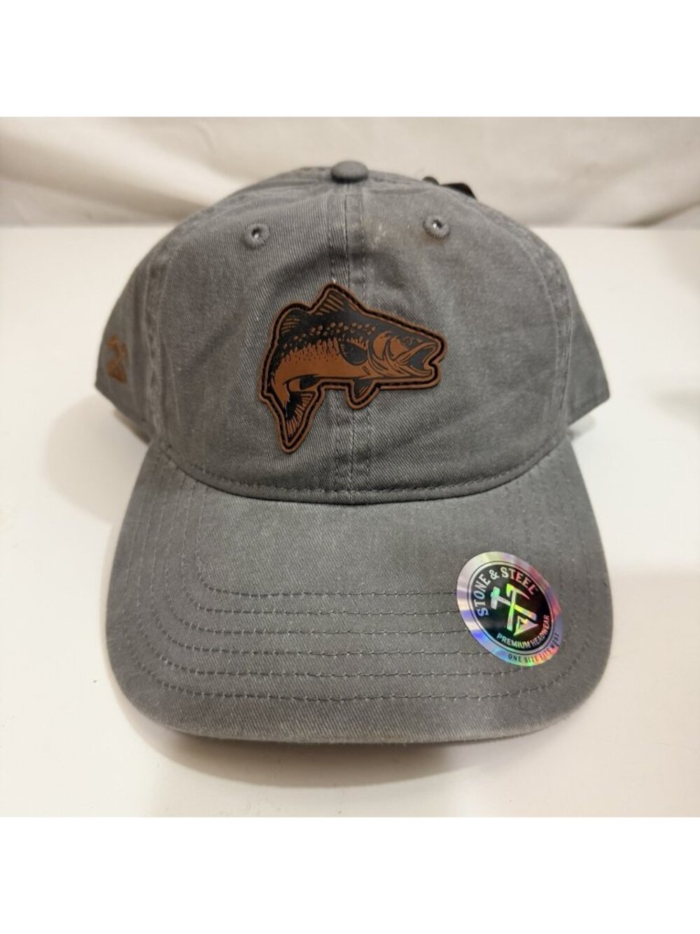 Stone & Steel Premium Headwear Grey Trout Twill SnapBack Hat